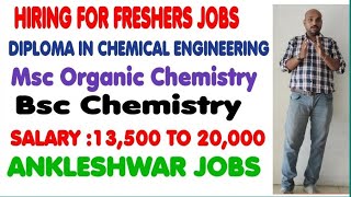 Hiring For Fresher jobs in Ankleshwar Dahej Jhagidia  Panoli  Saykha Chemicals And Pharma [upl. by Namzaj]