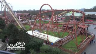 Thunder Loop  Attractiepark Slagharen  OnrideOffride  Looping Star  Front seat HD POV 2016 [upl. by Myca426]