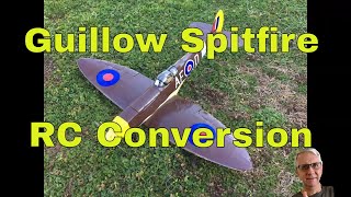 Guillow Spitfire RC Conversion [upl. by Aihsined]