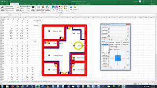 3 Ways to Draw and Create a Floorplan In EXCEL like CAD with Examples [upl. by Nylqcaj463]