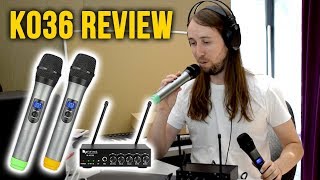 Fifine K036 Wireless Mic System Review [upl. by Eniagrom]