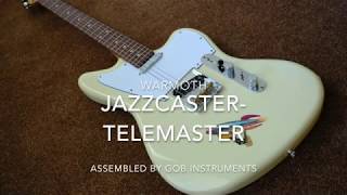 Olympic White Jazzcaster Telemaster Wramoth Offset Telecaster [upl. by Annekim406]