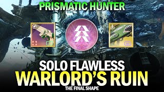 Solo Flawless Warlords Ruin Dungeon in The Final Shape Prismatic Hunter Destiny 2 [upl. by Vogele389]