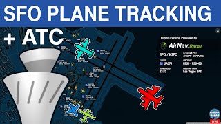 LIVE  KSFO  SAN FRANCISCO INTERNATIONAL AIRPORT  LIVE PLANE TRACKING  LIVE ATC  252025 [upl. by Risley777]