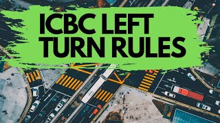 ICBC Left Turn  How To Turn Left at Traffic Lights canada vancouver howtodrive driverslicense [upl. by Nilyahs]