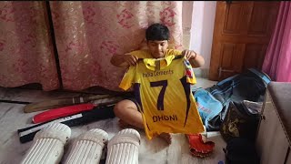 SG CRICKET KIT UNBOXING VIDEO  SG CRICKET KIT BAG REVIEWAarav Bamola [upl. by Nilkoorb]