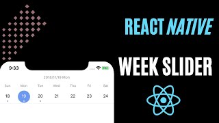 Dateweek slider in React Native [upl. by Akinor]