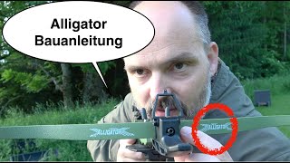 Alligator Pistolenarmbrust Bauanleitung Reini Rossmann Kaufberatung [upl. by Anuhsal]