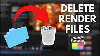 How to DELETE Render Files and Save Space  Final Cut Pro X FCPX [upl. by Kobe]