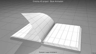 Cinema 4D  3D Book Animation 55 [upl. by Dorita]