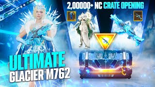 2 LAKHS NC CRYSTAL FIRE M762 GLACIER SKIN CRATE OPENING  NEW STATE MOBILE 🔥 [upl. by Aleacin616]