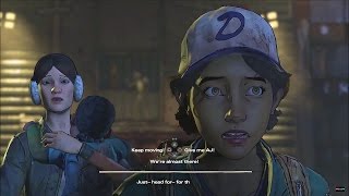 CLEMENTINE LEAVES WELLINGTON THE WALKING DEAD SEASON 3  EPISODE 1 EDDITHS DEATH [upl. by Frazer706]