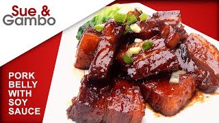 Pork Belly With Soy Sauce Recipe [upl. by Ahsasal]