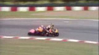 Moto 250 GP Capirossi vs Harada Crash [upl. by Eelloh593]