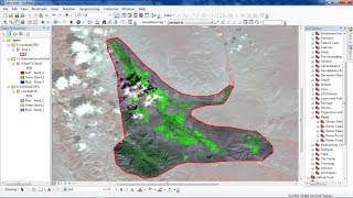 How to clip Landsat Image on ArcGis [upl. by Maurreen]