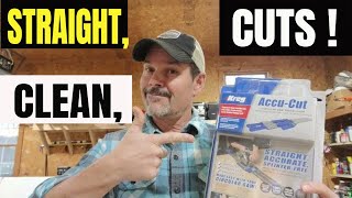 Kreg AccuCut Circular Saw Track Guide SetUp HowTo Instructions [upl. by Marline]