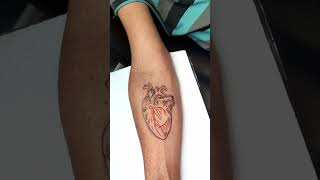 Heart tattoo tattoo tattooartist tattooideas tattoos art hearttattoo inked [upl. by Ettecul]