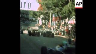 SYND 110570 JOCHEN RINDT WINS AT THE 28TH MONACO GRAND PRIX [upl. by Esiocnarf993]