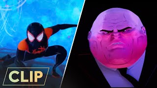 SpiderMan Into the SpiderVerse 2018  Miles vs the Kingpin  Shameik Moore amp Liev Schreiber [upl. by Ahsiner665]