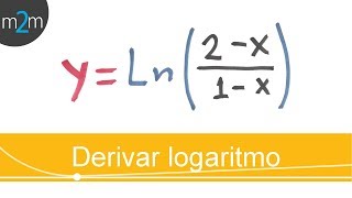 Derivar un LOGARITMO NATURAL │ Usando propiedad de cociente [upl. by Sateia]