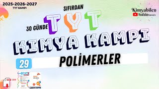 POLİMERLER  10SINIF KİMYA TYT KİMYA KAMPI 2025 [upl. by Ertha]