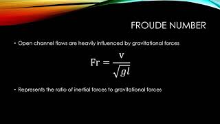 Overview of the Froude Number [upl. by Saisoj252]