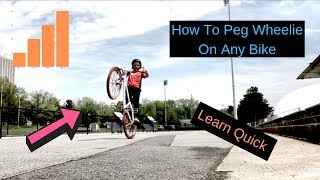 How To Peg Wheelie On Any SE Bike [upl. by Yarased553]