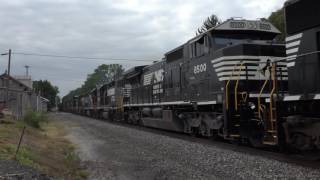 Norfolk Southern High Hood amp Switcher Funeral Train [upl. by Three]