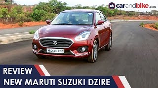 New Maruti Suzuki Dzire Review  NDTV CarAndBike [upl. by Aicats]