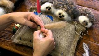 Needle Felting A Hedgehog by Sarafina Fiber Art [upl. by Lurlene]