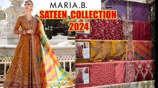 Maria B Sateen collection 2024  Maria b new launching mariab sateen vacollections [upl. by Rosio]