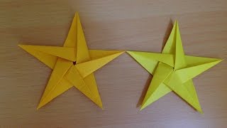 折り紙の星 折り方 Origami star tutorial [upl. by Llereg]