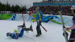 Alpine Skiing Men Slalom Complete Event Run 2  Vancouver 2010 [upl. by Esilehs]