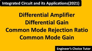 Differential Amplifier [upl. by Dwinnell804]