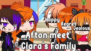 Afton meet Claras Family Part 1 They know the truth Reunion REMAKE My AU [upl. by Strickman]