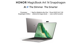 Honor launches MagicBook Art 14 Snapdragon Edition with Qualcomm X Elite 15 hours video playback [upl. by Oiramat]