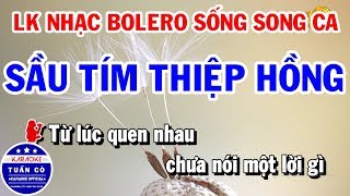 Karaoke Liên Khúc Nhạc Sống Trữ Tình Song Ca Dễ Hát  Sầu Tím Thiệp Hồng  Đừng Nói Xa Nhau [upl. by Idnar]