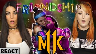 Mortal Kombat 11 Friendships  Girls React [upl. by Aehtorod]