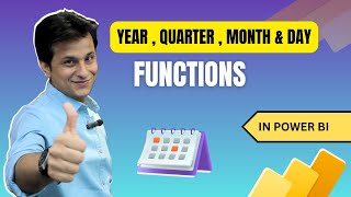 121 Year Quarter Month amp Day Functions in Power BI Power Query  Power BI Tutorial for Beginner [upl. by Birgitta159]