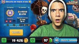 SOLO TENGO UNA OPORTUNIDAD DE GANAR EL DESAFIO PORQUE NO TENGO MAS GEMAS EN CLASH ROYALE  TheDonato [upl. by Maretz]