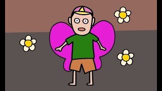 小铭变蝴蝶 XIAO MING BUTTERFLY 《小铭卡通 CARTOON》 [upl. by Hteik]