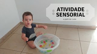 ATIVIDADE SENSORIAL PARA BEBÊS DE 1 ANO [upl. by Valery]