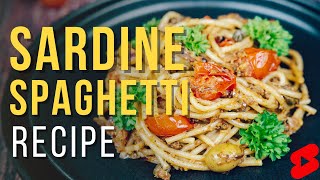 Sardine Spaghetti Recipe shorts [upl. by Siuol]