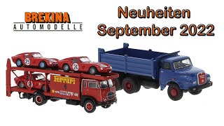 🚗🔥 Brekina Modellauto Neuheiten September 2022 [upl. by Naeroled]