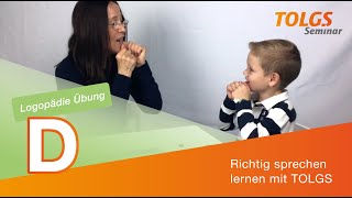 Logopädie Übung für Kinder – Lautbildung D [upl. by Eindys]