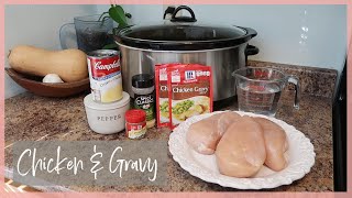 Crockpot Chicken and Gravy  Dump and Go Crockpot Meal  Chicken Crockpot Recipe [upl. by Jr]