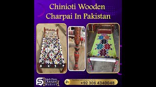 Chinioti Wooden Charpai and Chairs Set [upl. by Coucher]