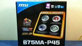 MSI B75MAP45 Motherboard Unboxing [upl. by Anneg]