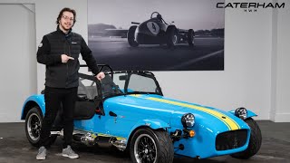 A BRAND NEW Caterham 420R Finished in Riviera Blue  A Walk Around With Jean [upl. by Nyhagen]