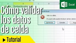 Tutorial Excel Cómo validar los datos de celda [upl. by Teillo611]